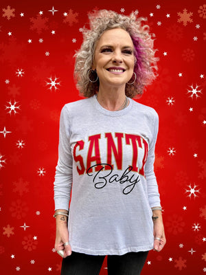 Arched Santa Baby Tee at ooh la la! in Grapevine TX 76051