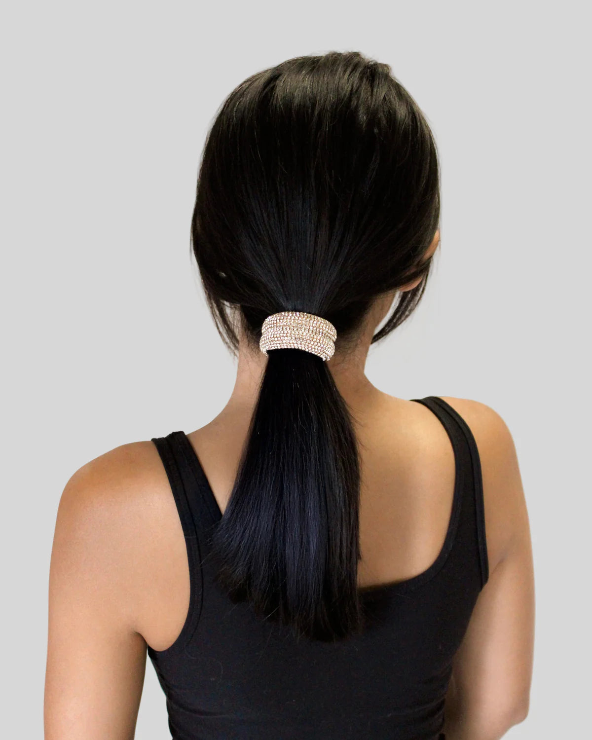 Rhinestone Hair Cuff, Banded, Hair Accessories, Hair Cuffs, Hair Glamour, Ponytail Cuff at ooh la la! in Grapevine TX 76051