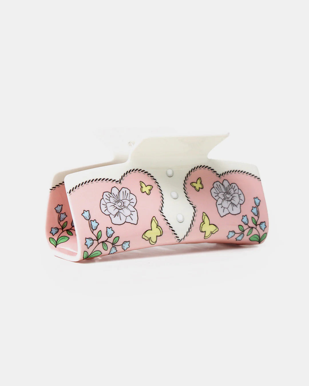 Pink Western Shirt Claw Hair Clip at ooh la la! in Grapevine TX 76051