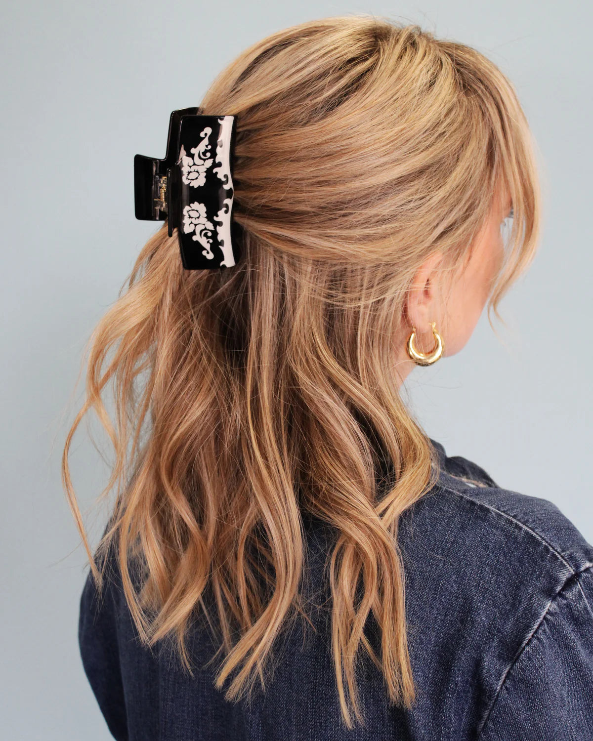Black Western Shirt Claw Hair Clip at ooh la la! in Grapevine TX 76051