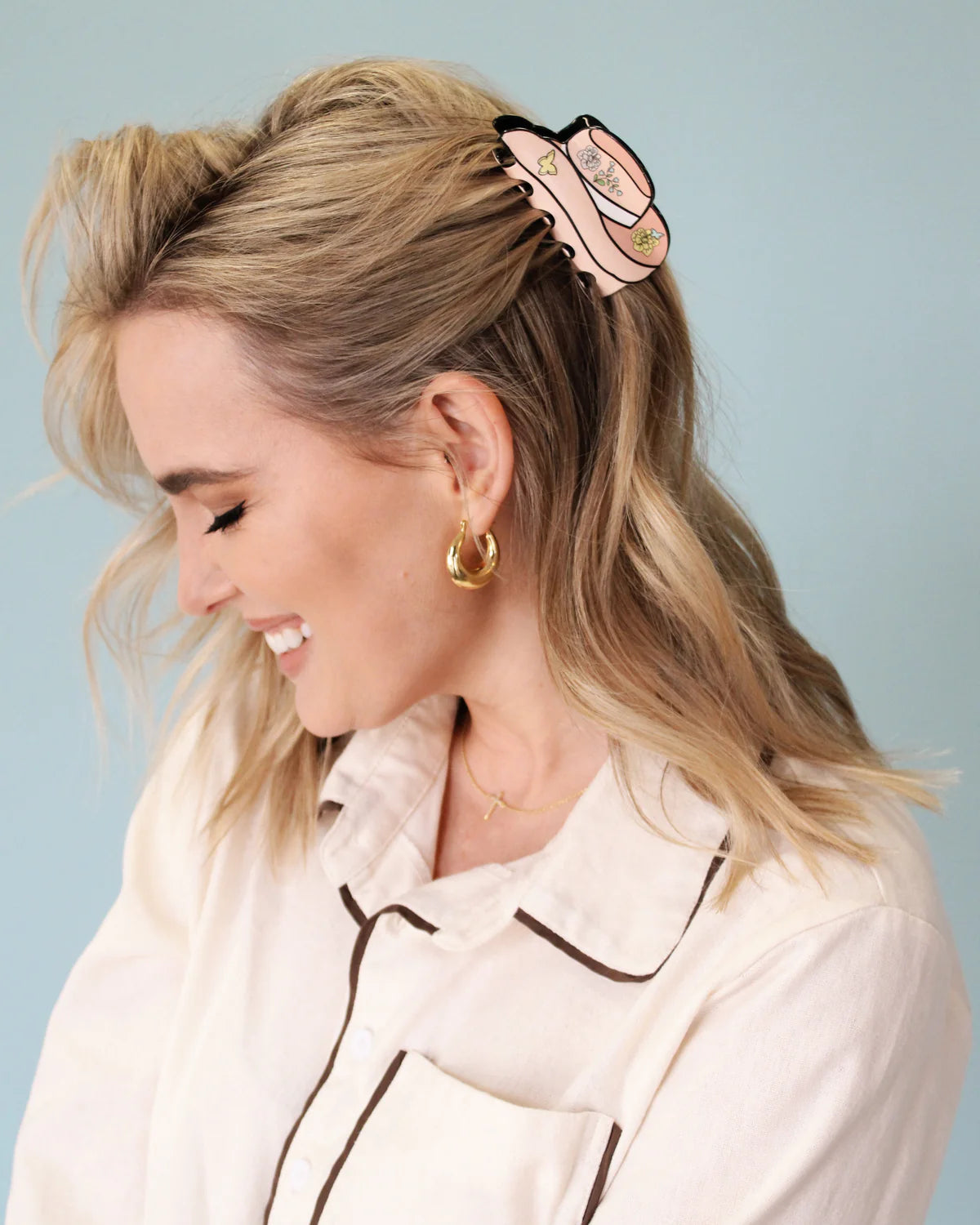 Pink Cowgirl Hat Claw Hair Clip at ooh la la! in Grapevine TX 76051