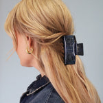 Denim Claw Hair Clip at ooh la la! in Grapevine TX 76052