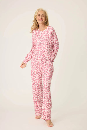 PJ Salvage Full of Love Leopard PJ Set at ooh la la! in Grapevine TX 76051