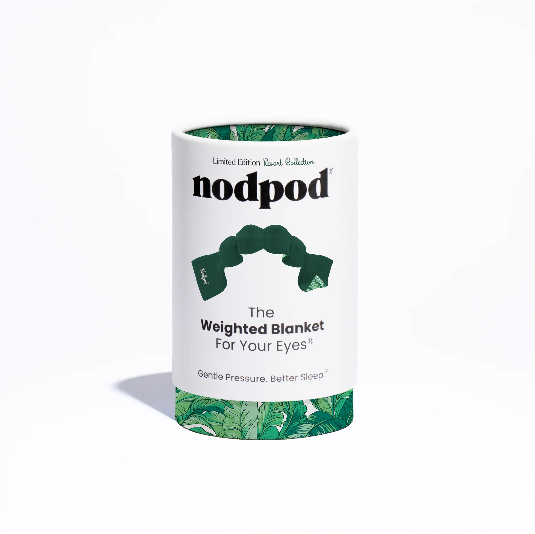 Resort Palm Leaf Nodpod weighted blanket for your eyes at ooh la la! in Grapevine TX 76051