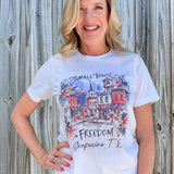 Grapevine Small Town Freedom Tee