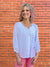 Olive Hill Solid Bell Sleeve Top in white at ooh la la! in Grapevine TX 76051