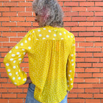 Olive Hill Polka Dot Blouse in yellow at ooh la la! in Grapevine TX 76051