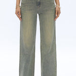 Bayeas Rhinestone High Rise Wide Leg Jeans in pure edge at ooh la la! in Grapevine TX 76051