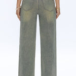Bayeas Rhinestone High Rise Wide Leg Jeans in pure edge at ooh la la! in Grapevine TX 76051