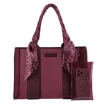 Jelly Scarf Tote with Phone Pouch - Mulberry Twilly at ooh la la! in Grapevine TX 76051