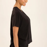 XCVI Twill Clara Top in black at ooh la la! in Grapevine TX 76051