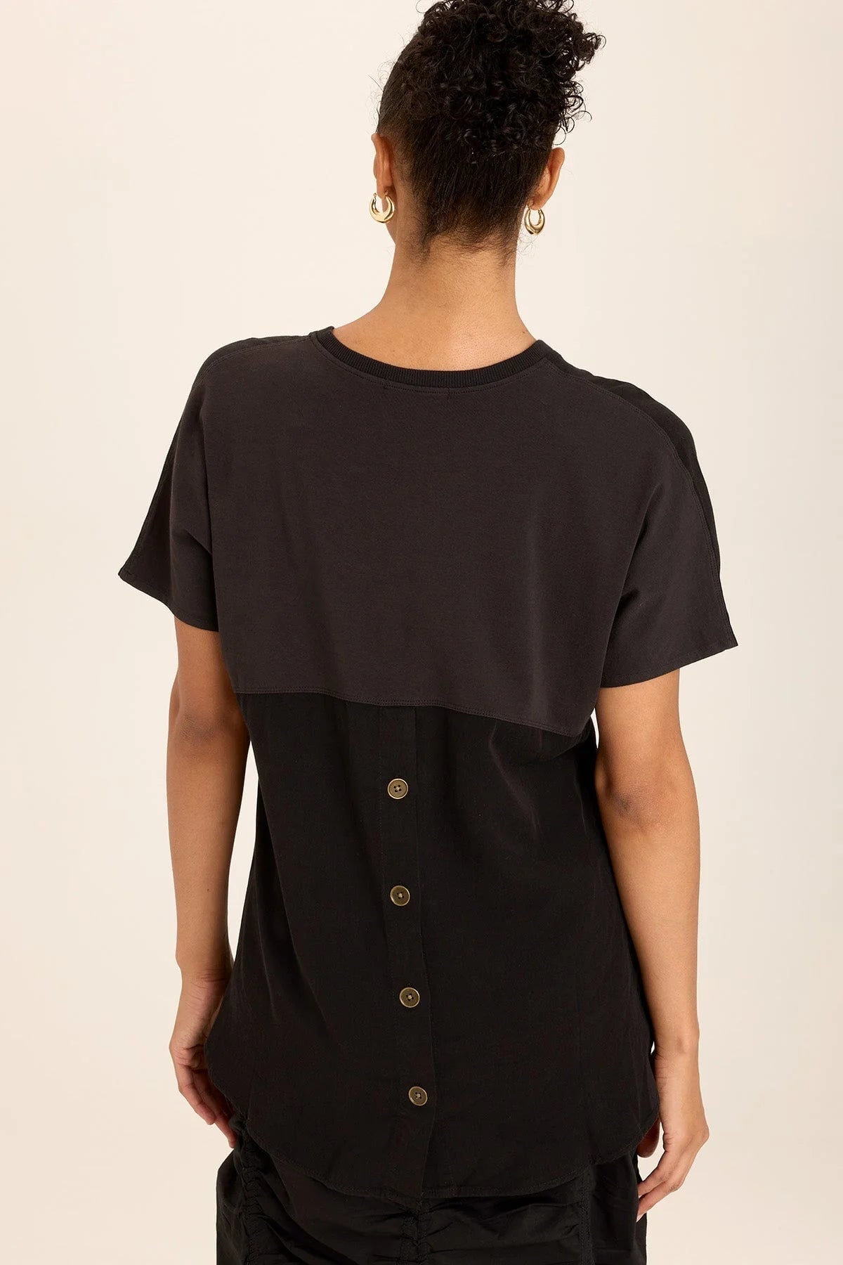 XCVI Twill Clara Top in black at ooh la la! in Grapevine TX 76051