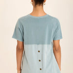 XCVI Twill Clara Top in blue at ooh la la! in Grapevine TX 76051