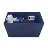 Case-Mate Oxford Navy tote bag organizer insert with multiple compartments and zipper pocket at ooh la la! in Grapevine TX 76051