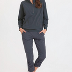 XCVI Romee Active Pullover in charcoal at ooh la la! in Grapevine TX 76051