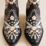 Corral Botanical Embroidered Western Bootie - Black at ooh la la! in Grapevine TX 76051