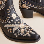 Corral Botanical Embroidered Western Bootie - Black at ooh la la! in Grapevine TX 76051