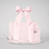 Bow Tote with Phone Pouch in Ballet pink at ooh la la! in Grapevine TX 76051