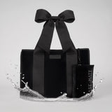 Bow Tote with Phone Pouch in midnight black at ooh la la! in Grapevine TX 76051