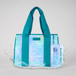 Beach Tote with Phone Pouch in emerald at ooh la la! in Grapevine TX 76051