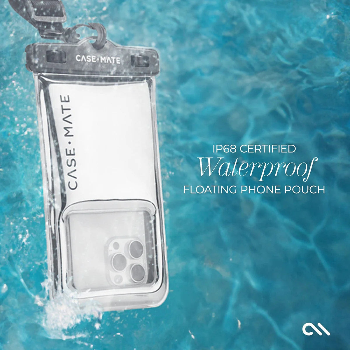 Waterproof Floating Pouch in silver at ooh la la! in Grapevine TX 76051