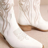 Amora Heart Western Boot - White at ooh la la! in Grapevine TX 76051