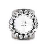 TOVA ring, Jacci ring, antique silver ring, crystal ring, cocktail ring, vintage-inspired ring, elegant ring, statement ring at ooh la la! in Grapevine TX 76051