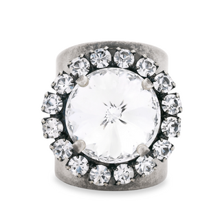 TOVA ring, Jacci ring, antique silver ring, crystal ring, cocktail ring, vintage-inspired ring, elegant ring, statement ring at ooh la la! in Grapevine TX 76051