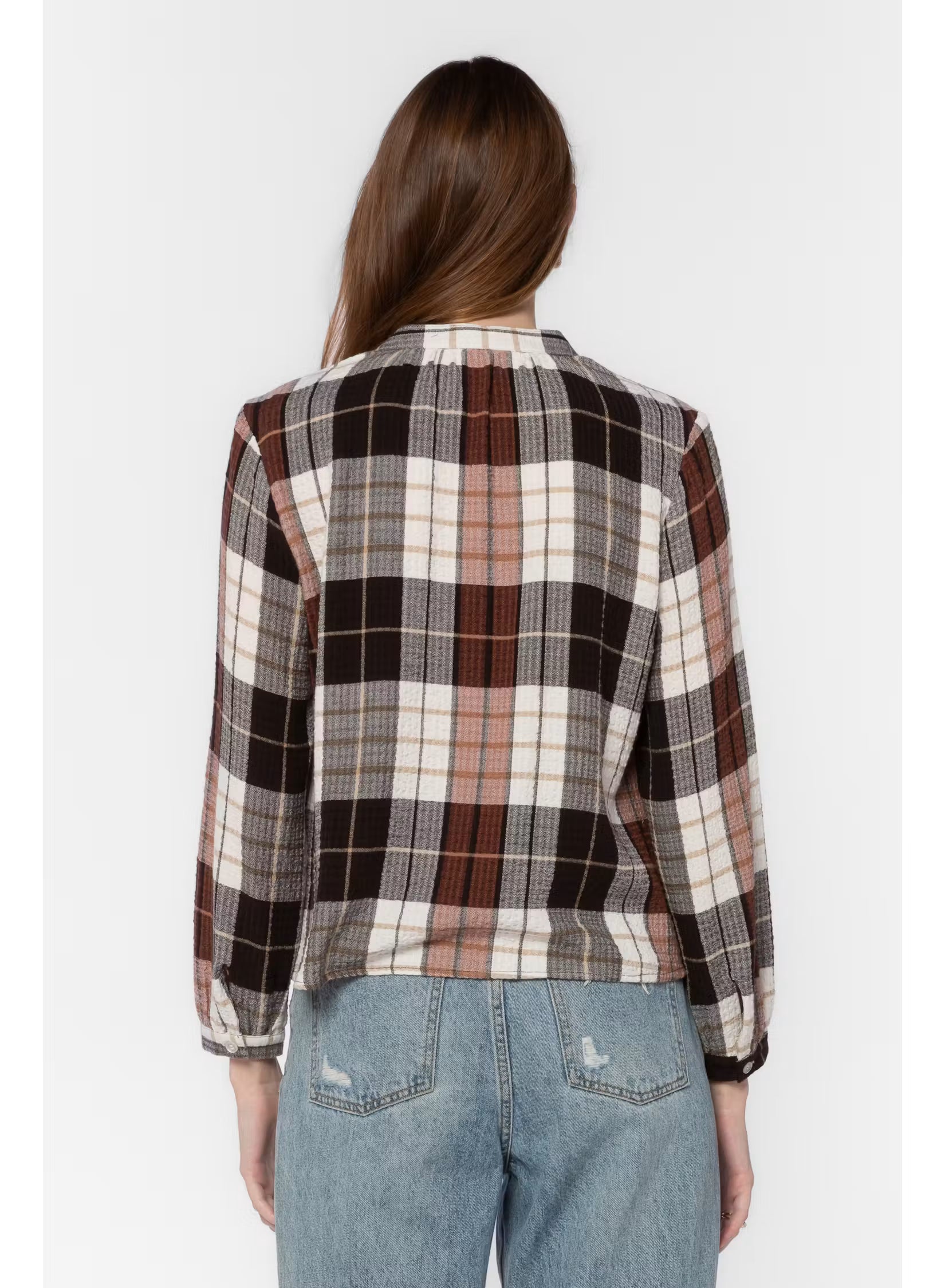 Velvet Heart Kevin Plaid Blouse at ooh la la! in Grapevine TX 76051