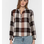 Velvet Heart Kevin Plaid Blouse at ooh la la! in Grapevine TX 76051