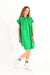 Molly Bracken Gathered Shirt Dress in Green at ooh la la! in Grapevine TX 76051