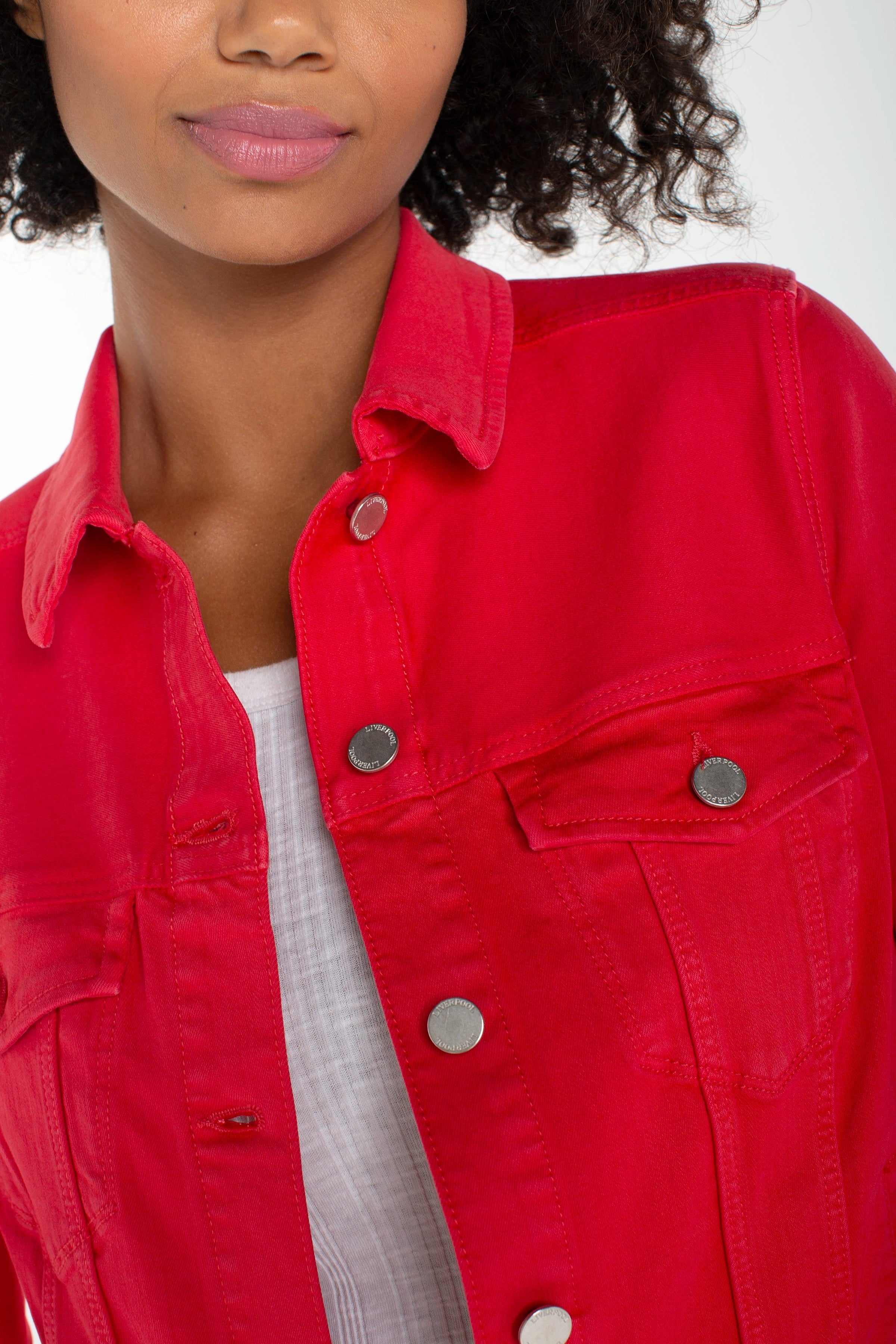 Liverpool Classic Jean Jacket at Ooh La La! in Grapevine TX 76051