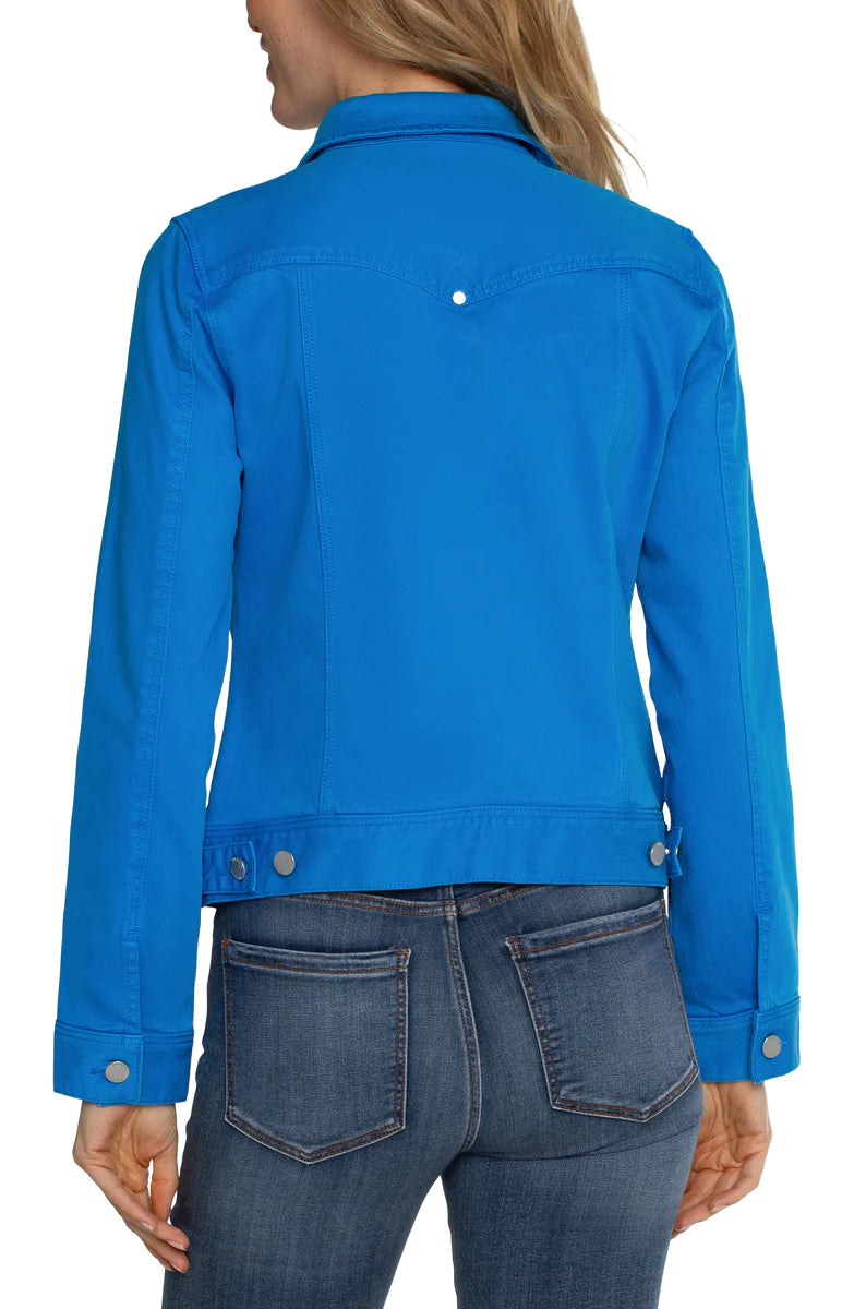 Liverpool Classic Jean Jacket in Diva Blue - ooh la la!