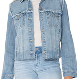 Liverpool Multi Fray Trucker Jacket at ooh la la! in Grapevine TX 76051