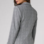 Liverpool Tailored Blazer with Roses in black/white glen plaid at ooh la la! in Grapevine TX 76051