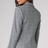 Liverpool Tailored Blazer with Roses in black/white glen plaid at ooh la la! in Grapevine TX 76051