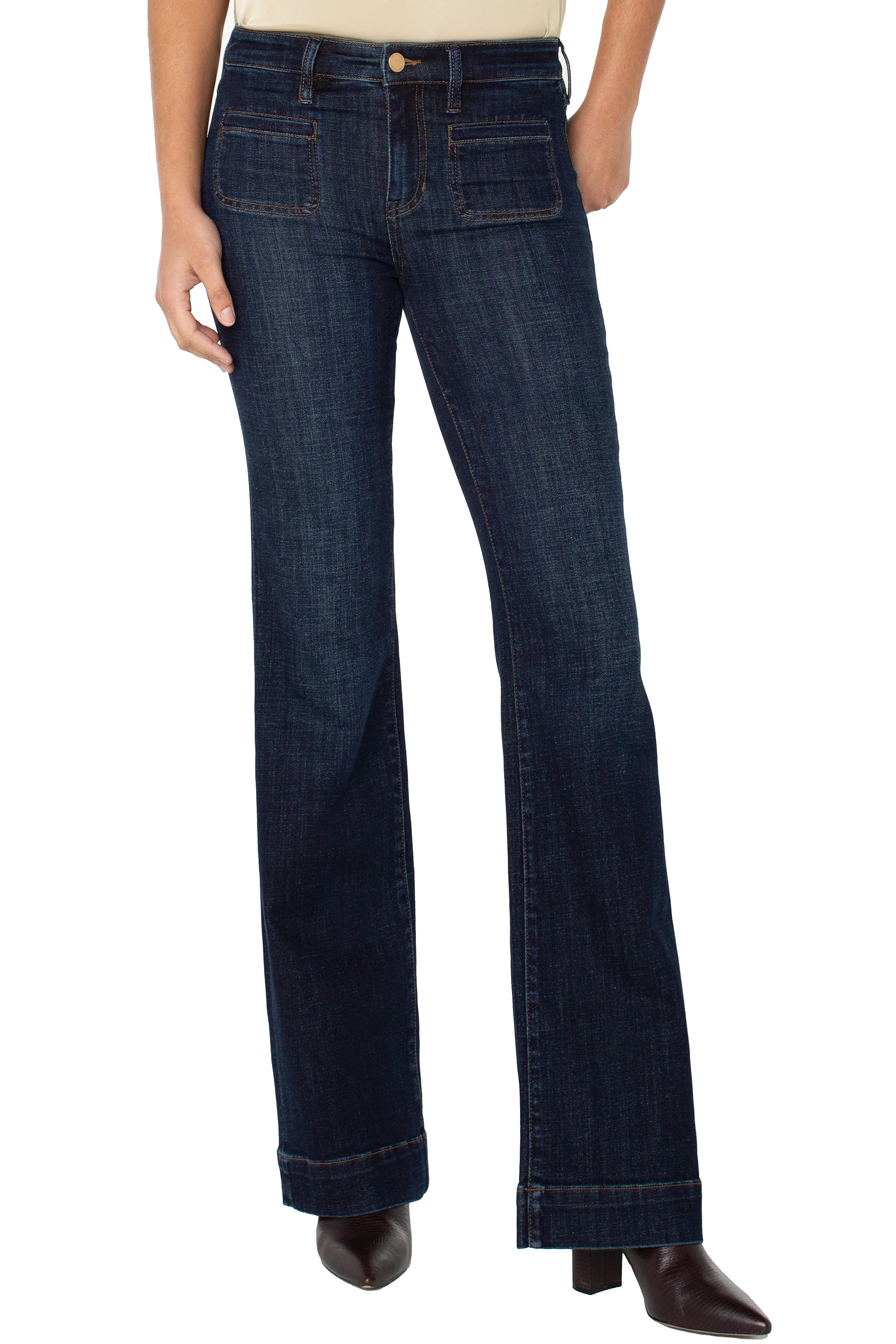 Liverpool Lucy Bootcut with Vintage Pocket Jeans in eastmoor at ooh la la! in Grapevine TX 76051