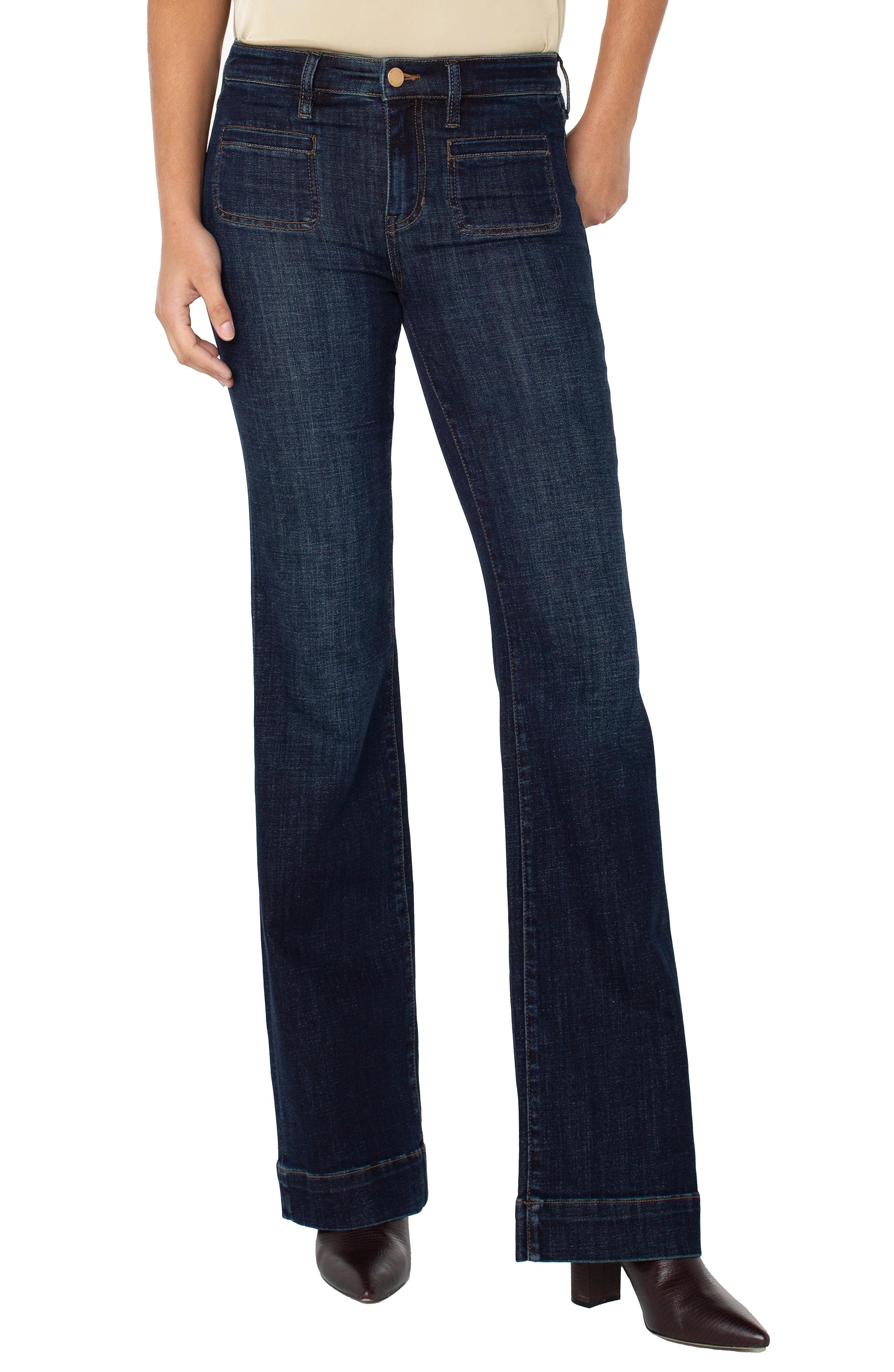 Liverpool Lucy Bootcut with Vintage Pocket Jeans in eastmoor at ooh la la! in Grapevine TX 76051