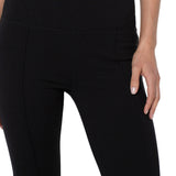 Liverpool Pearl Full Length Flare Pants in black at ooh la la! in Grapevine TX 76051