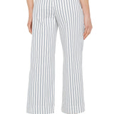 Liverpool Striped Crop Wide Leg Pant at ooh la la! in Grapevine TX 76051