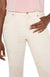 Liverpool Embroidered Hannah Crop Flare w/ Fray Hem in ecru at ooh la la! in Grapevine TX 76051