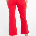 Liverpool Hannah Cropped Flare Jeans with Slit Hem at Ooh La La! in Grapevine TX 76051