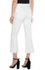Liverpool Gia Glider Crop Flare with Frayed Hem in bright white polka dot at ooh la la! in Grapevine TX 76051