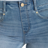 Liverpool Gia Glider Crop Flare Jeans with Tulip Back Slit at Ooh La La! in Grapevine TX 76051