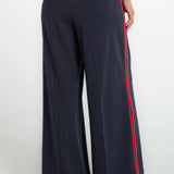 Liverpool Wide Leg Pleated Trouser With Side Stripe at Ooh La La! in Grapevine TX 76051