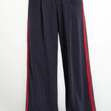 Liverpool Wide Leg Pleated Trouser With Side Stripe at Ooh La La! in Grapevine TX 76051