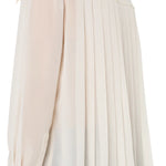 Liverpool Chiffon Shirt with Pleat Back in cream at ooh la la! in Grapevine TX 76051