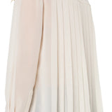 Liverpool Chiffon Shirt with Pleat Back in cream at ooh la la! in Grapevine TX 76051