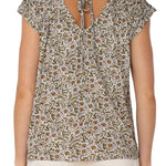 Liverpool Tie Back Floral Top at ooh la la! in Grapevine TX 76051