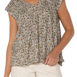 Liverpool Tie Back Floral Top at ooh la la! in Grapevine TX 76051